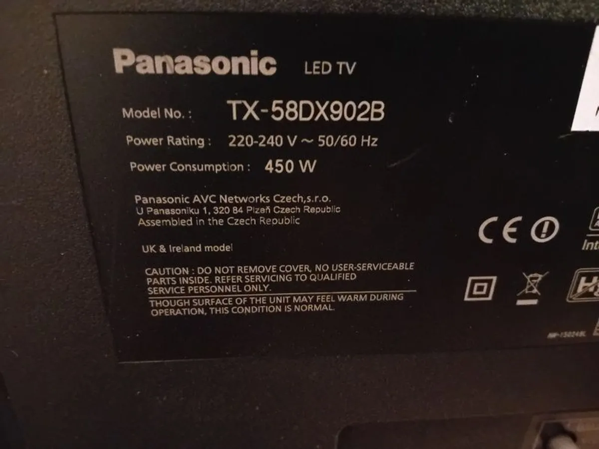 Panasonic 58inch 4K Smart LED TV TX-58DX902B - Image 3