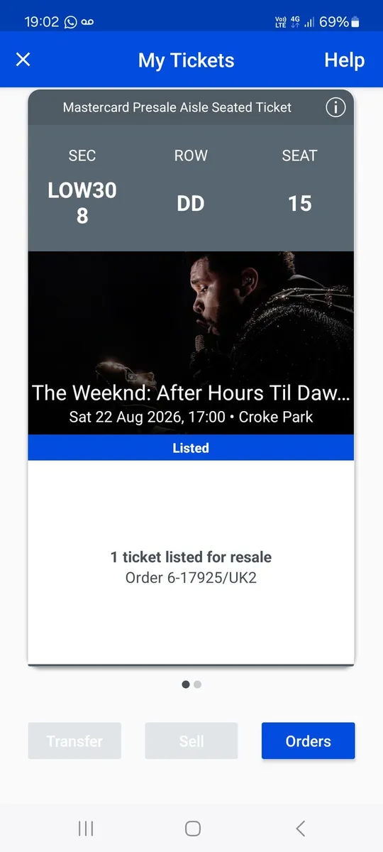 The Weekend. 2 tickets Saturday 22nd August - Image 2