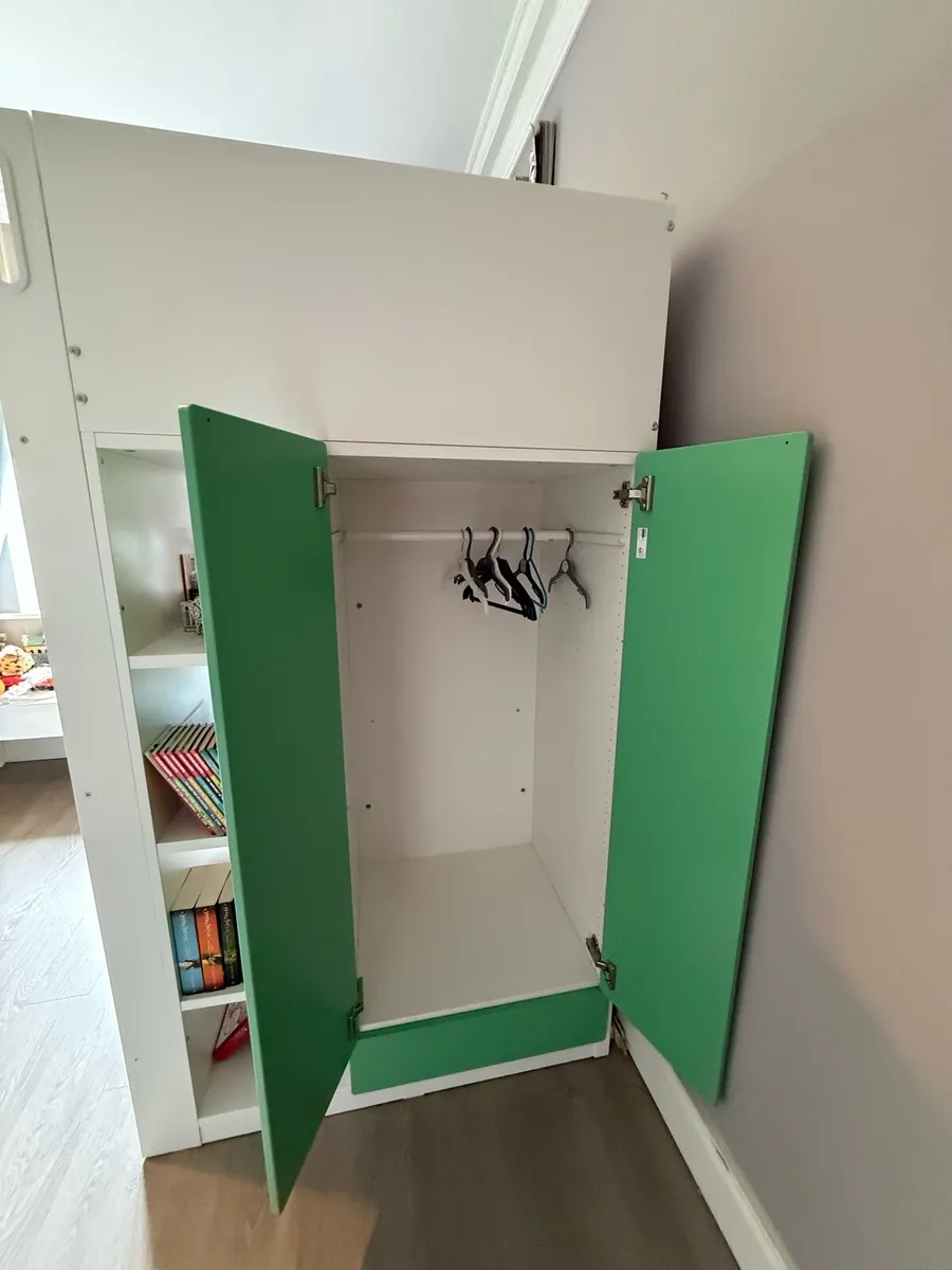IKEA Smastad loft bed white/green - Image 4