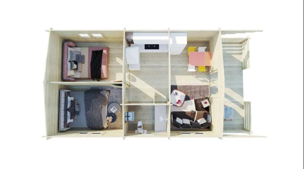 Two Bed Type A 5.2m x 8.2m + 2.0m Veranda - Image 2