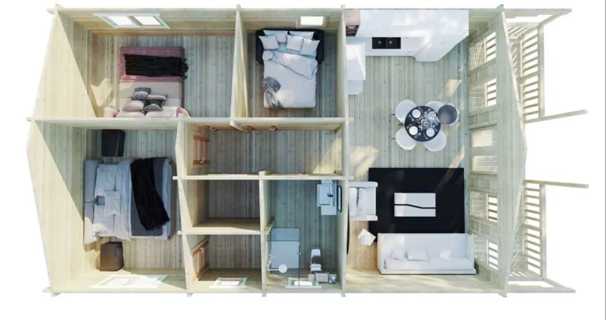 Three Bed Type B 7m x 11m + 1.5m Veranda - Image 3