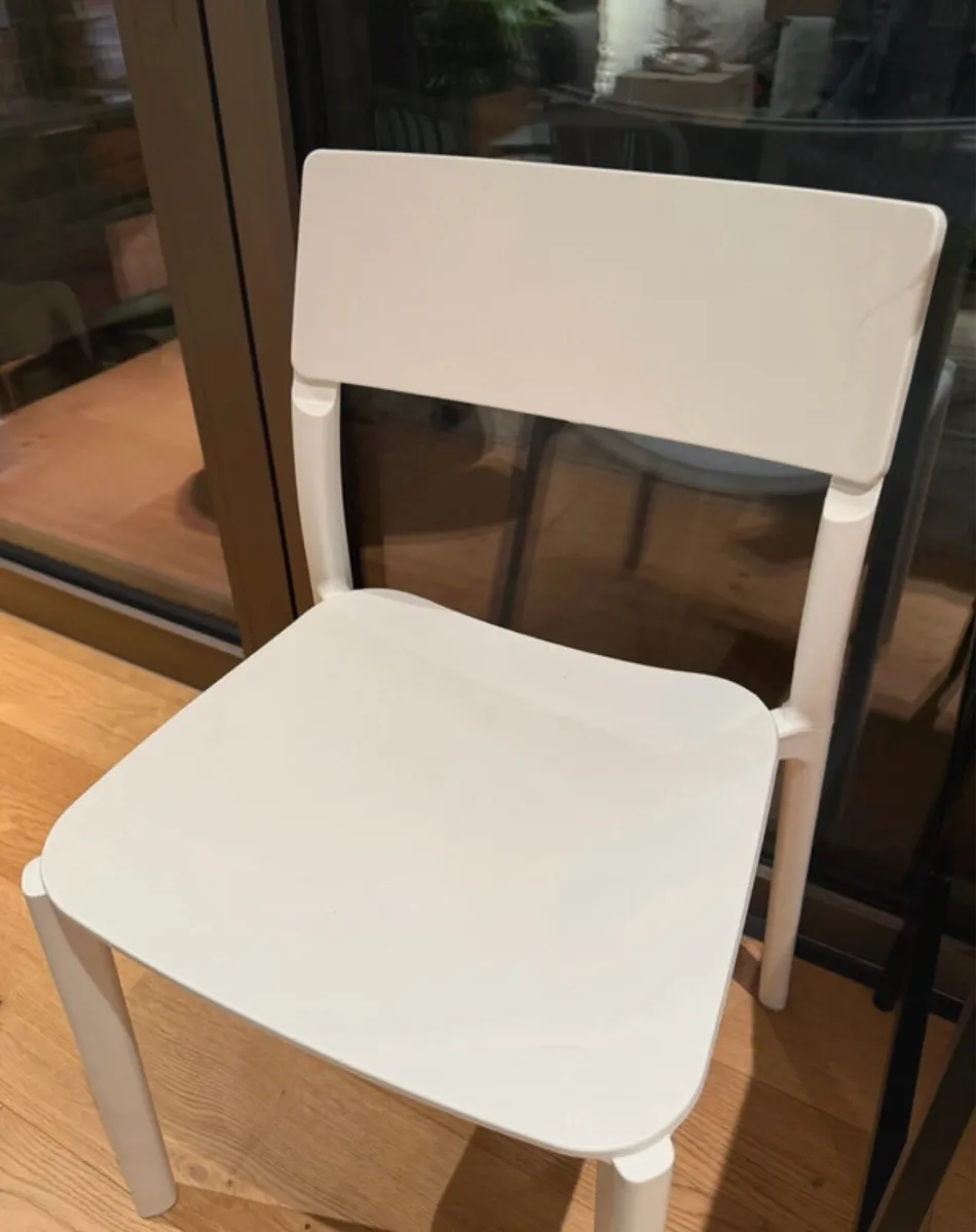 Janinge White Ikea Chair - Image 3