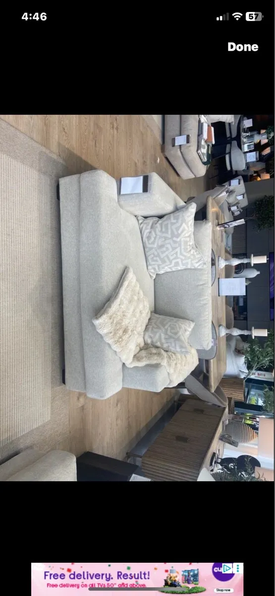 Brand New Snuggler and 2 seater DesignerSofa REDU - Image 4