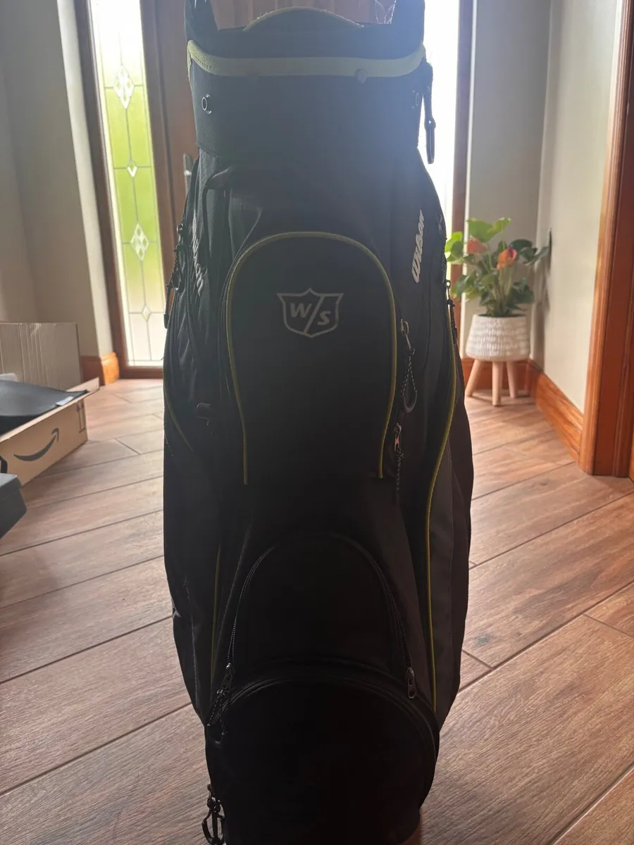 Wilson Staff Black and Lime Green golf bag - Image 2