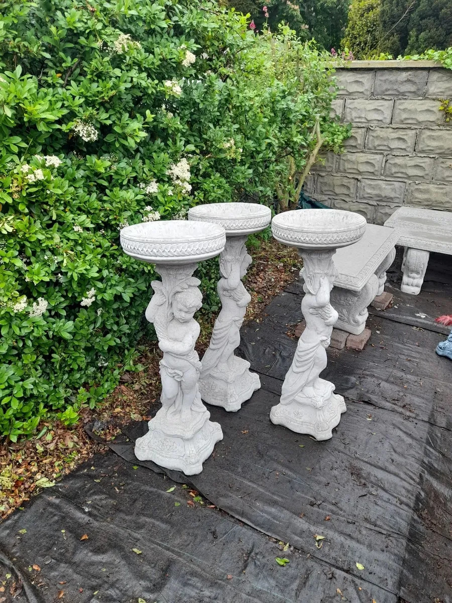 3 Benches and Bird baths - New - Only 85 Each - Image 1