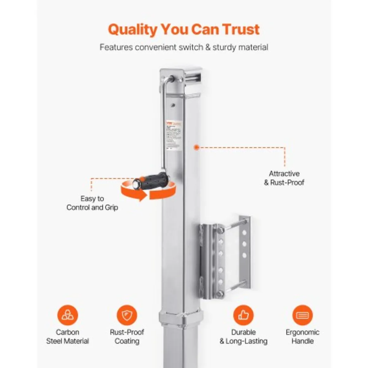 Trailer Jack, 8000 lbs Static Load Capacity, Heavy - Image 4