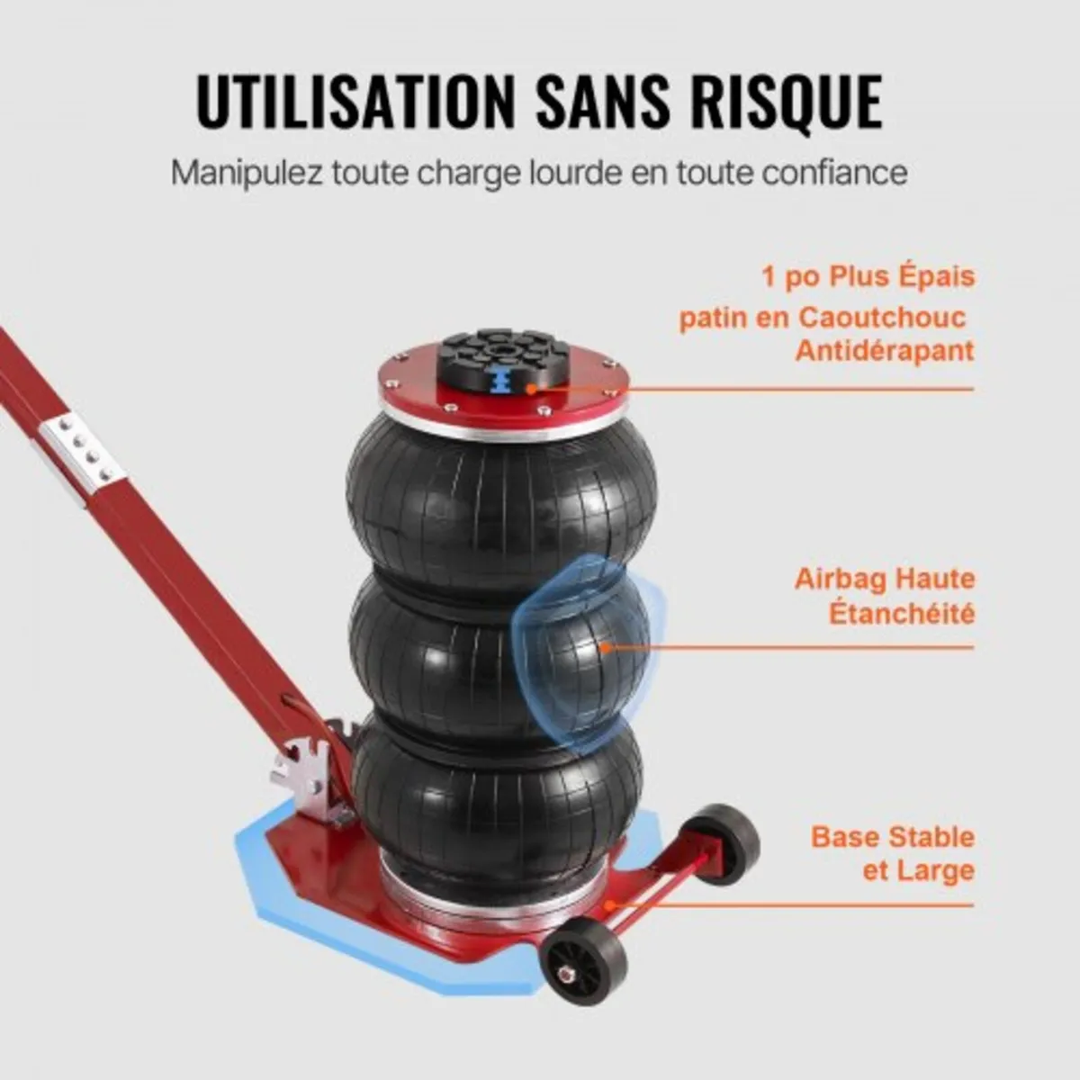 Air Jack, 3 Ton/3000 kg Triple Bag Air Jack, Airba - Image 3