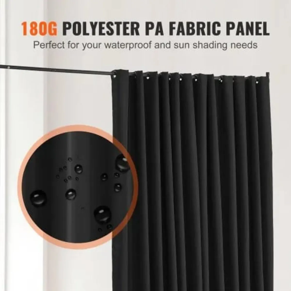 Room Divider, Portable Panel Room Divider with Whe - Image 4