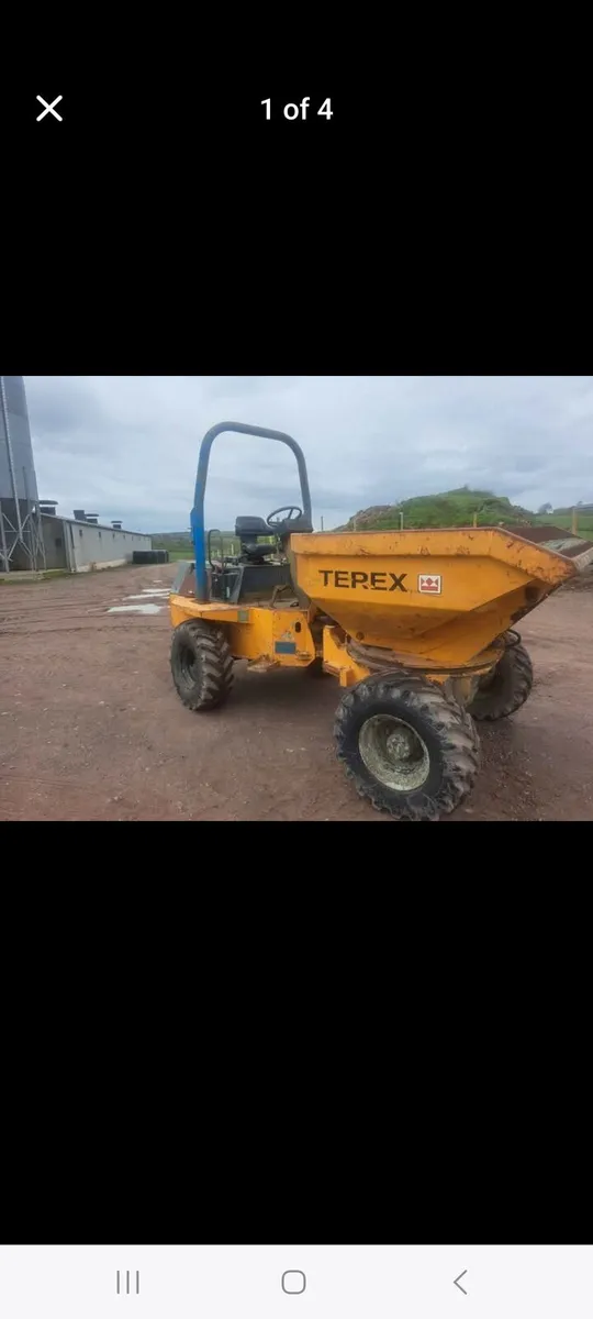Terex 3 tonne swivel dumper - Image 1