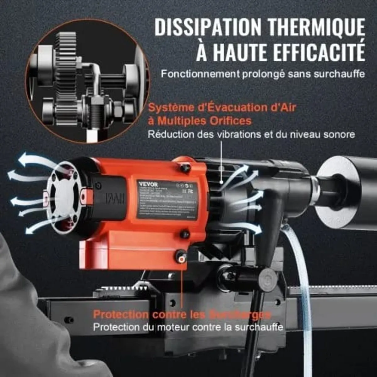 Wet&Dry Diamond Core Drill Machine Concrete Core D - Image 2