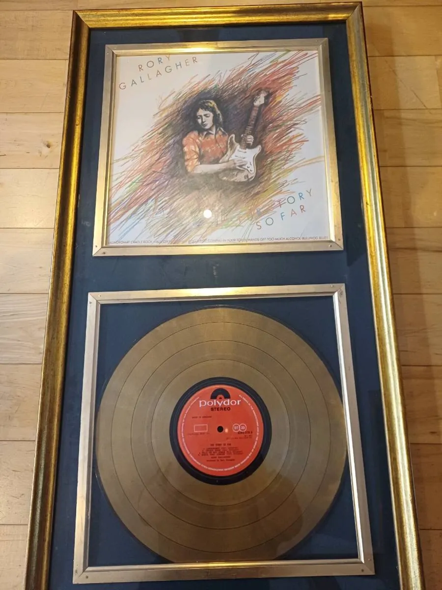 Rory Gallagher picture frame and vinyl record - Image 1