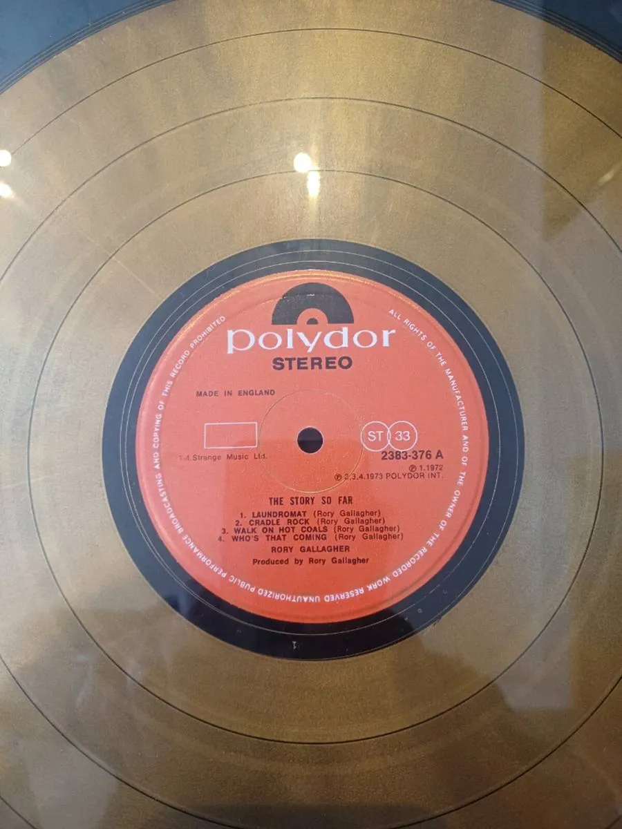 Rory Gallagher picture frame and vinyl record - Image 2
