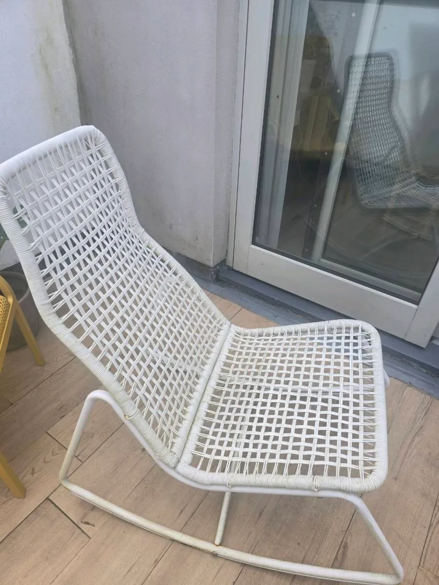 Ikes GUBBÖN
rocking-chair, in/outdoor, white - Image 2