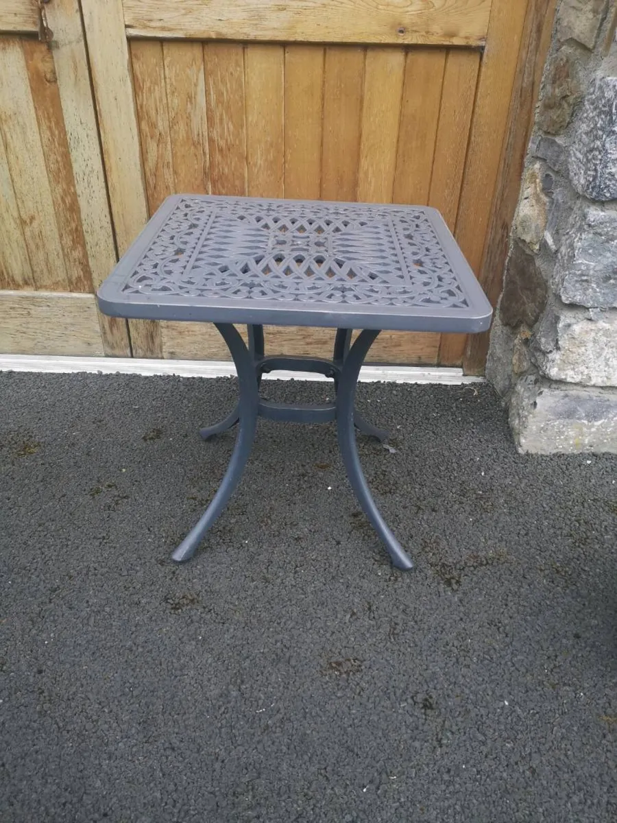 Brand New Hartman Cast Alum  Grey  Side Table