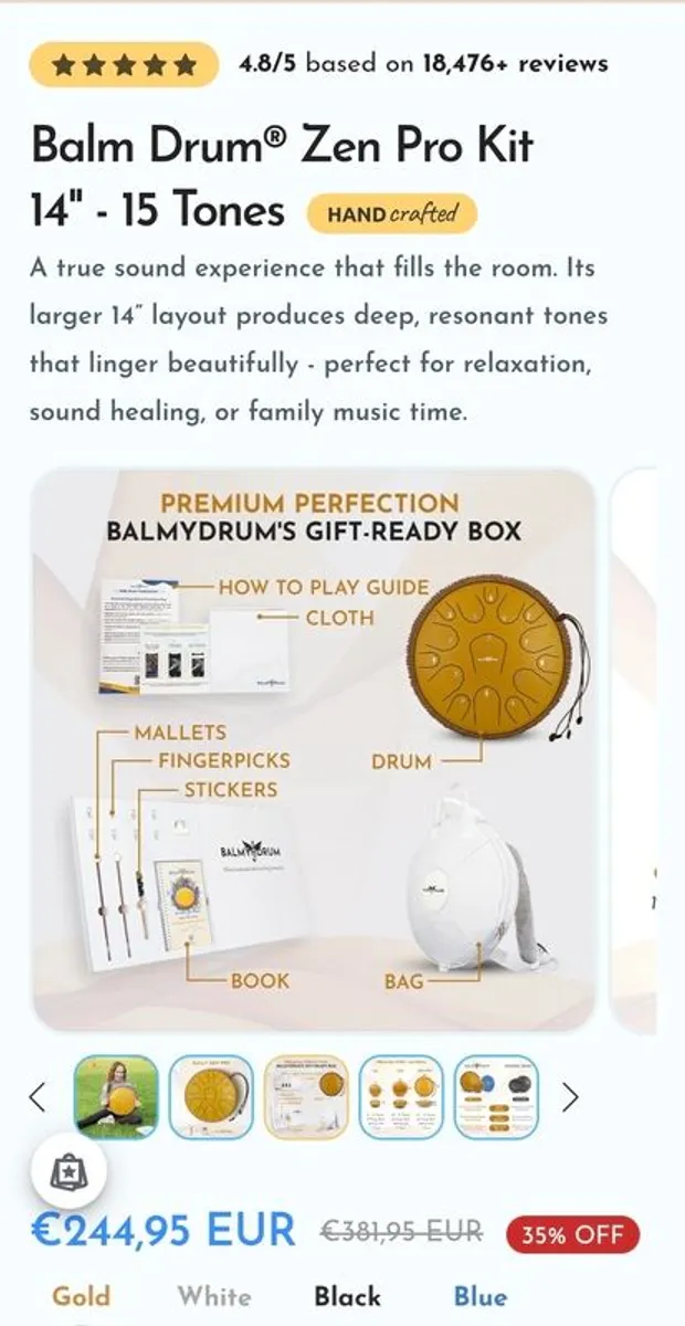 Balmy ZEN PRO (Gold) 14 - 15 Tones - Image 1