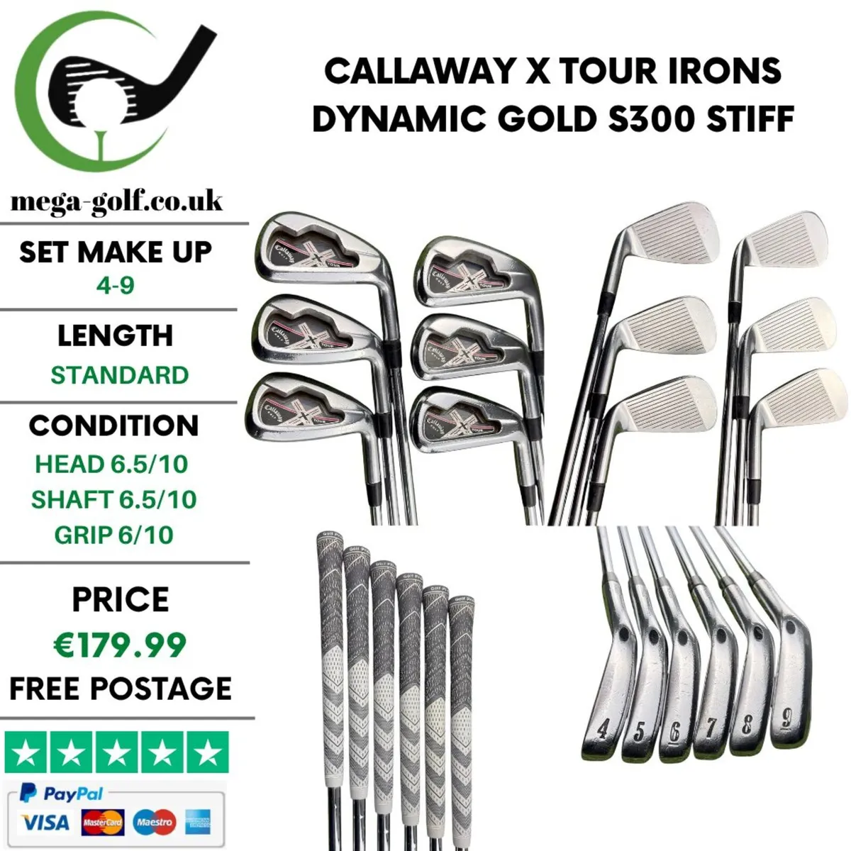 Callaway X Tour Irons / 4-9 / Stiff - Image 1