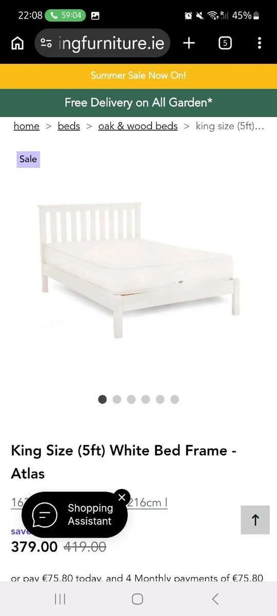 King size bed - Image 3