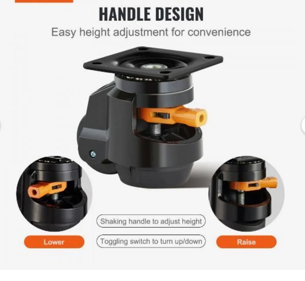 Leveling Casters, Set of 19141.6 kg - Image 2