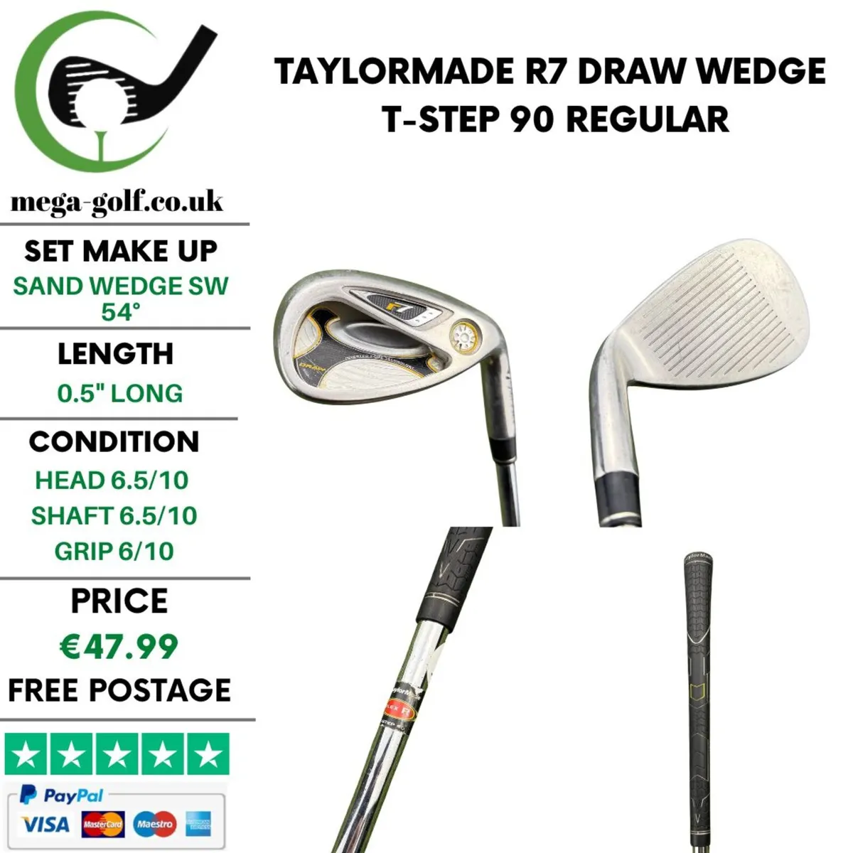 Taylormade R7 Draw Wedge Sw 54° /T-Step 90 Regular - Image 1
