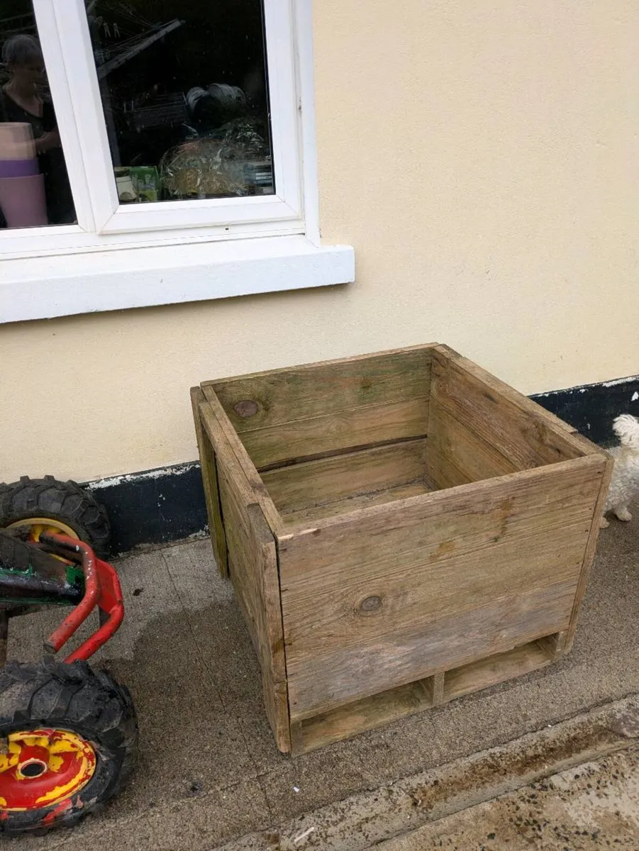 Heavy wooden crate - Image 3