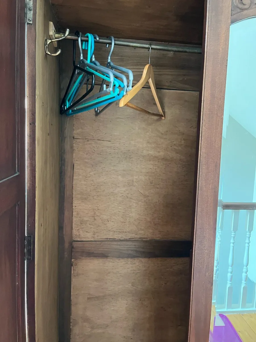 Antique mahogany wardrobe - Image 2
