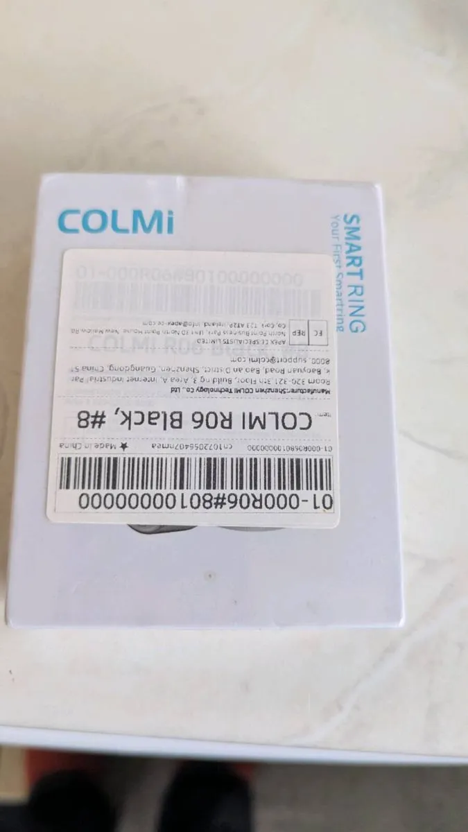 Brand New COLMI Smart Ring R06 – Size 8 - Image 1