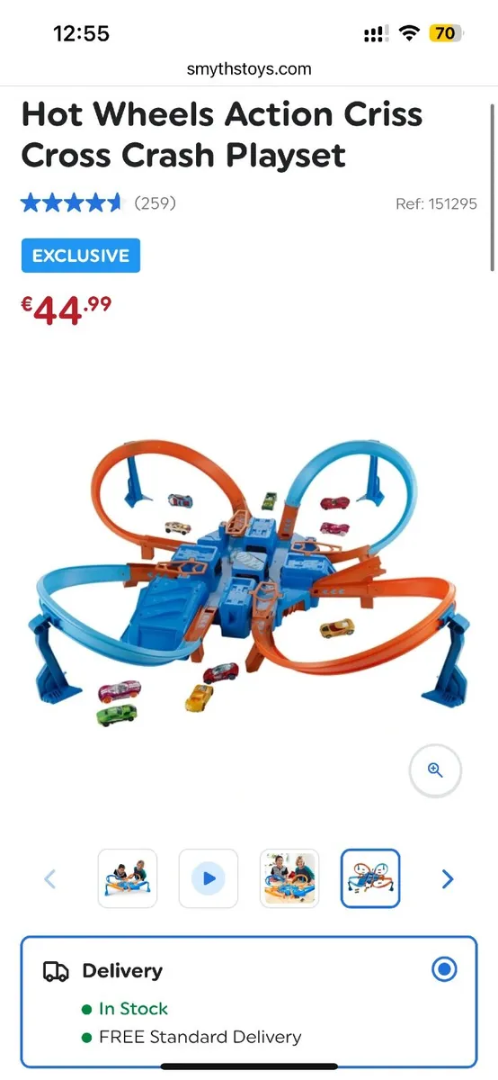 Hot Wheels Action Criss Cross Crash Playset - Image 1