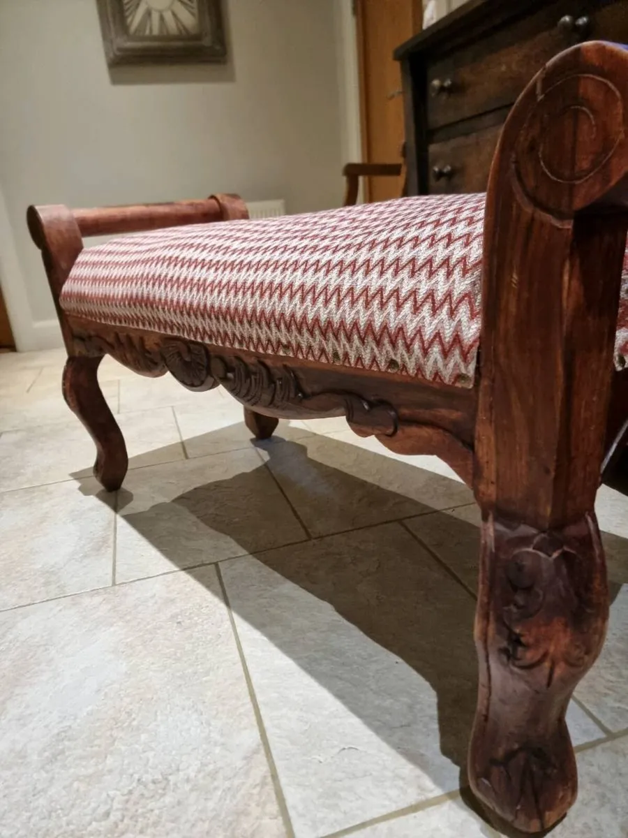 Stunning Carved Wooden Bench...€295 - Image 2