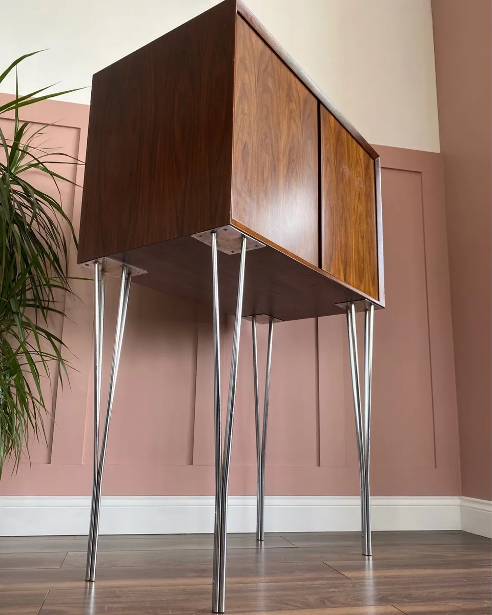 Mid Century Rosewood Cocktail Cabinet - Image 1
