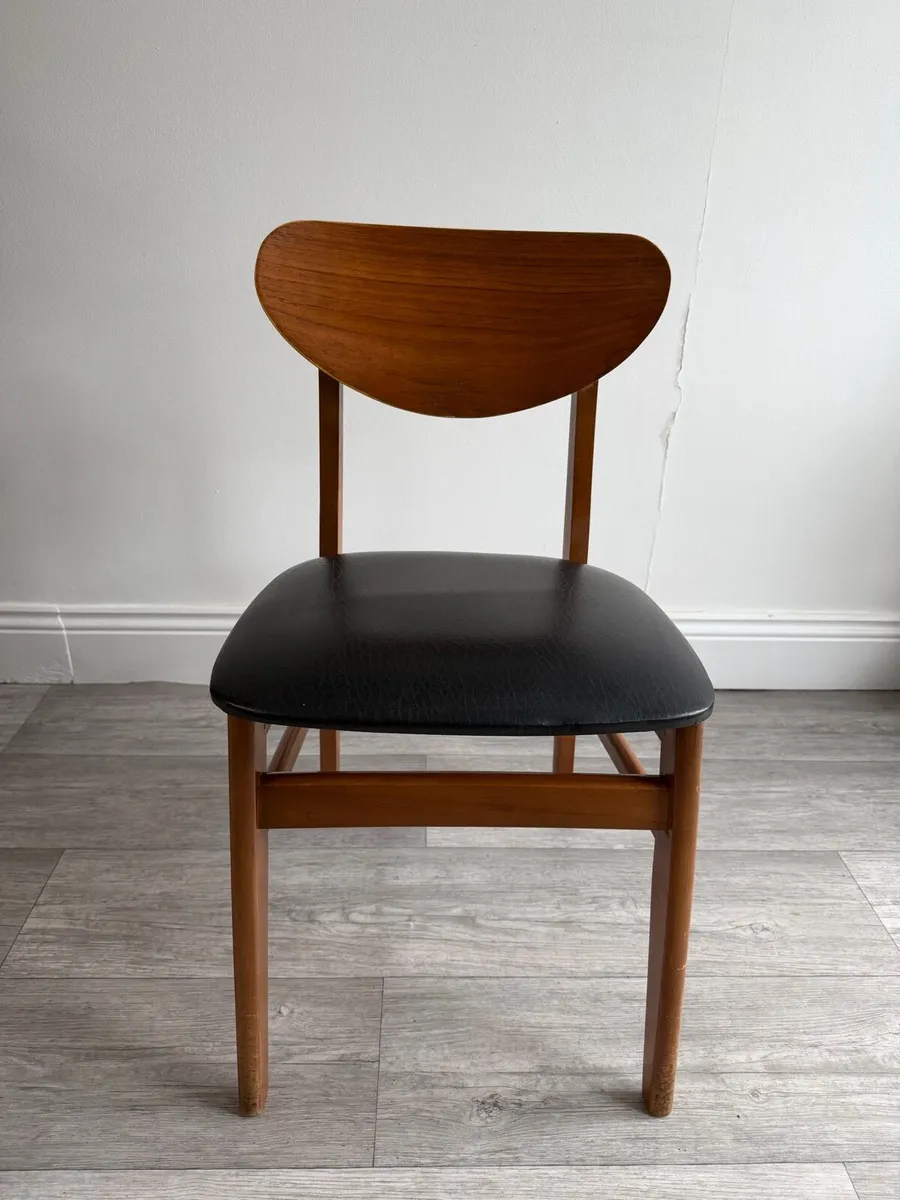 Mid Century Dining Chairs x 4 - Image 2
