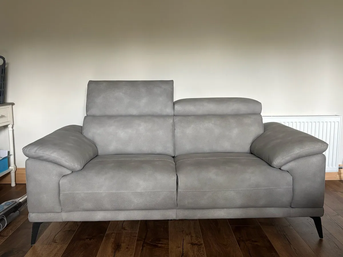 Preston Grey 2 Seater Sofa - Image 3