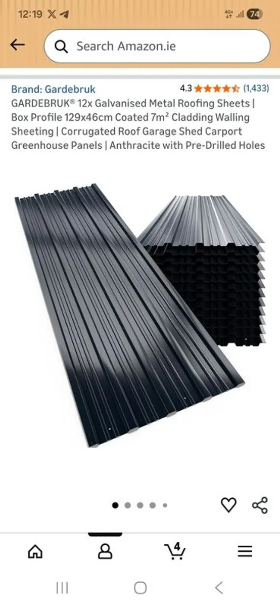 Roof cladding sheets