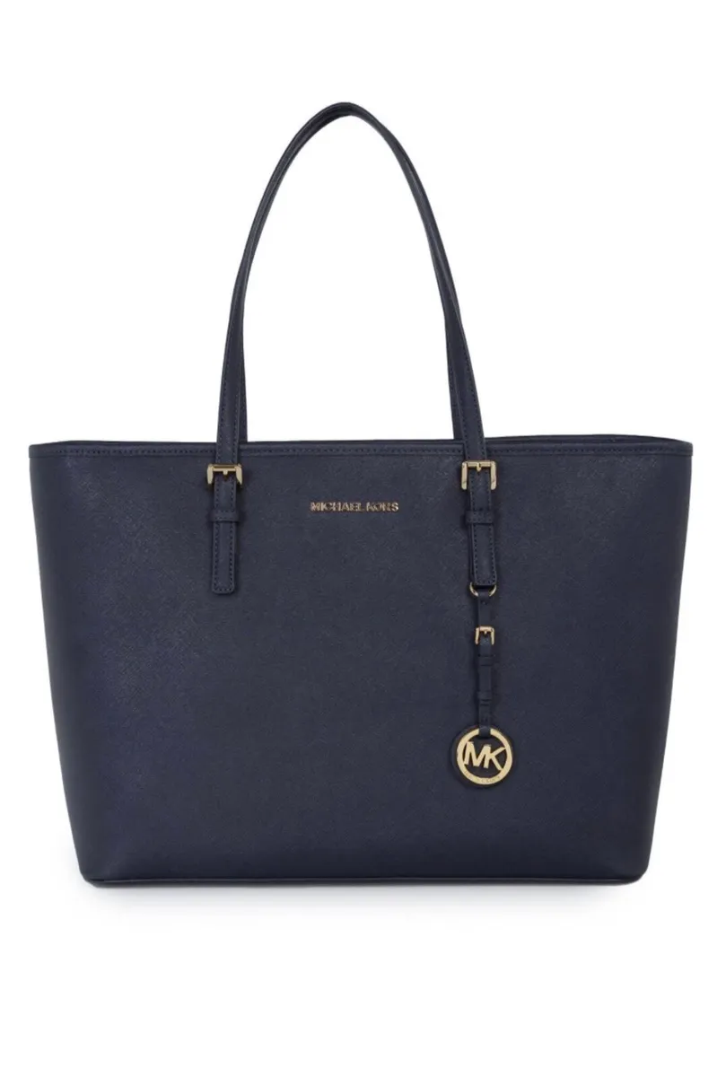 Brand New Michael Kors Jet Set Travel Tote (Navy) - Image 2