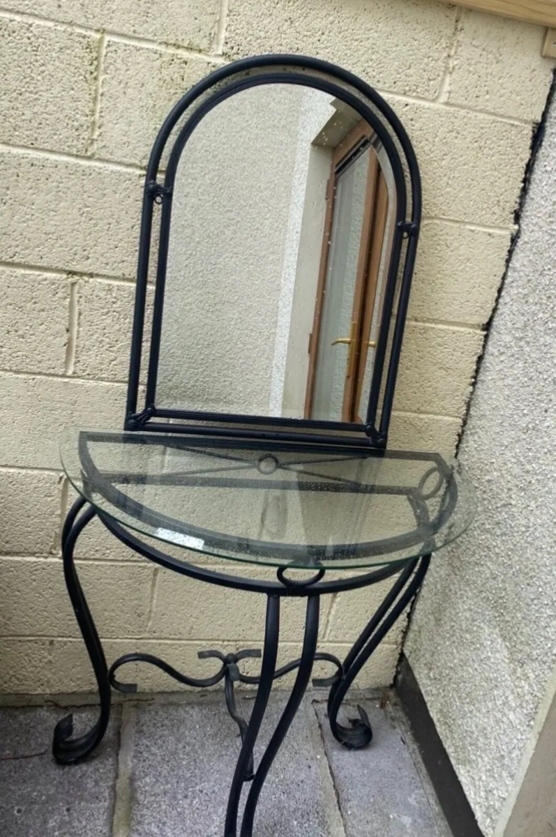 Hall table and mirror