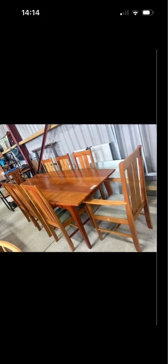 Gilbert and Logan table and 8 chairs - Image 1
