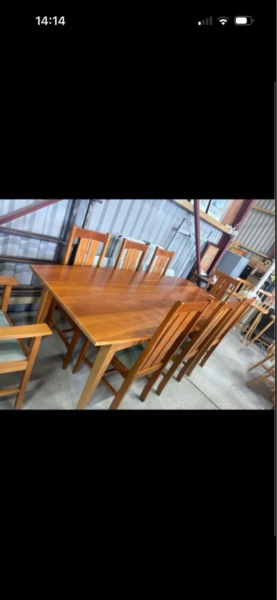 Gilbert and Logan table and 8 chairs - Image 2