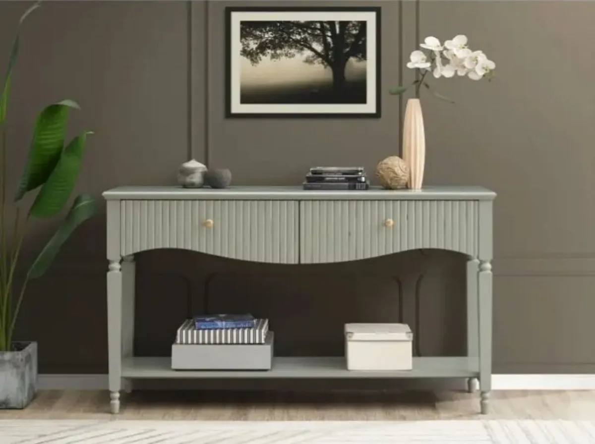 Ritz Large Console – Olive Green - Image 1