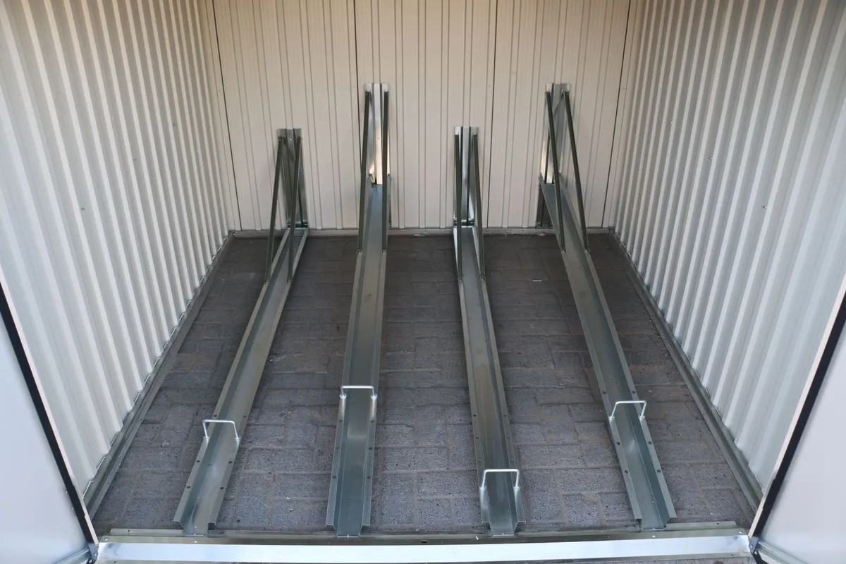 4🚲 6x6 Steel Bike Storage Shed – Holds 4 Bikes | - Image 2