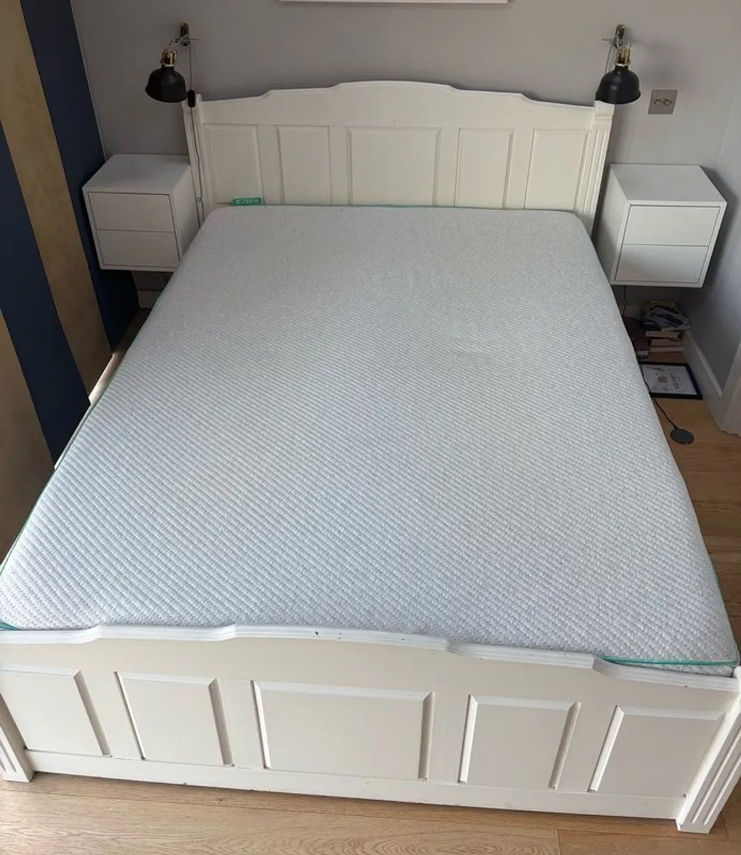 king size bed and mattress - Image 1