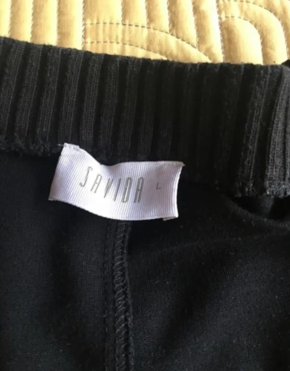 Savida Black Jersey Cardigan Size L - Image 3