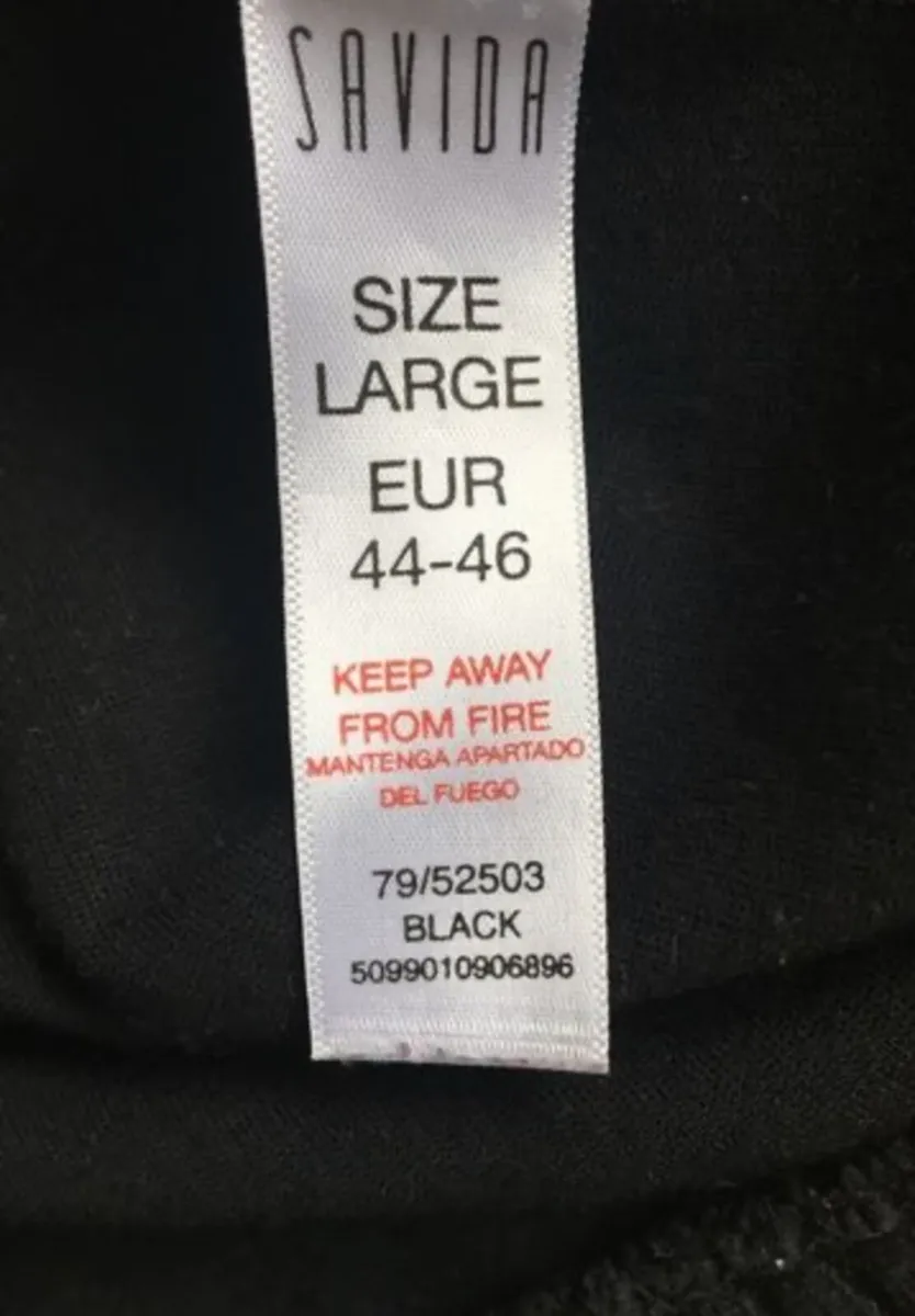 Savida Black Jersey Cardigan Size L - Image 4
