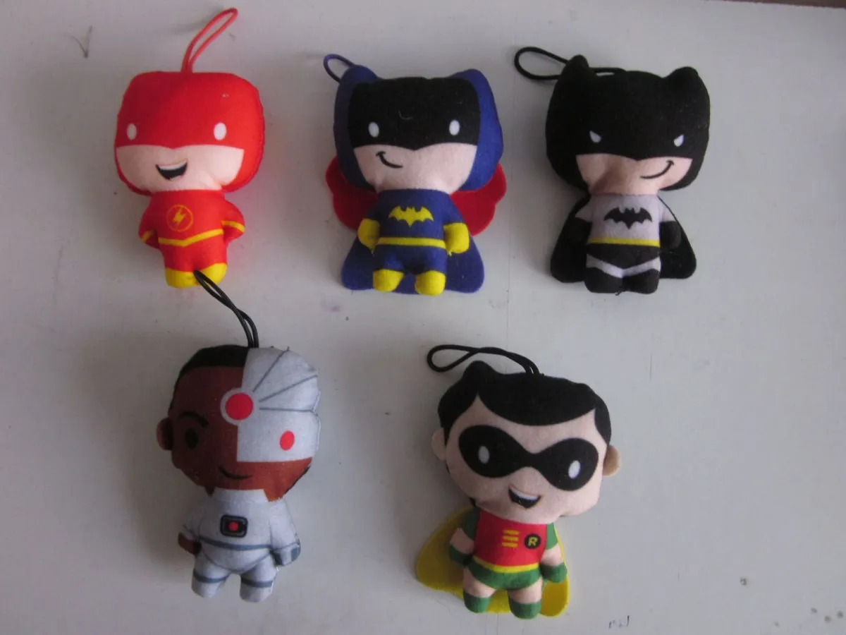 Mc Donalds DC Comics Soft toys X5 - Image 1