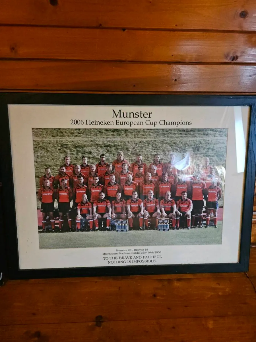 Framed Rugby Memorabilia - Image 2