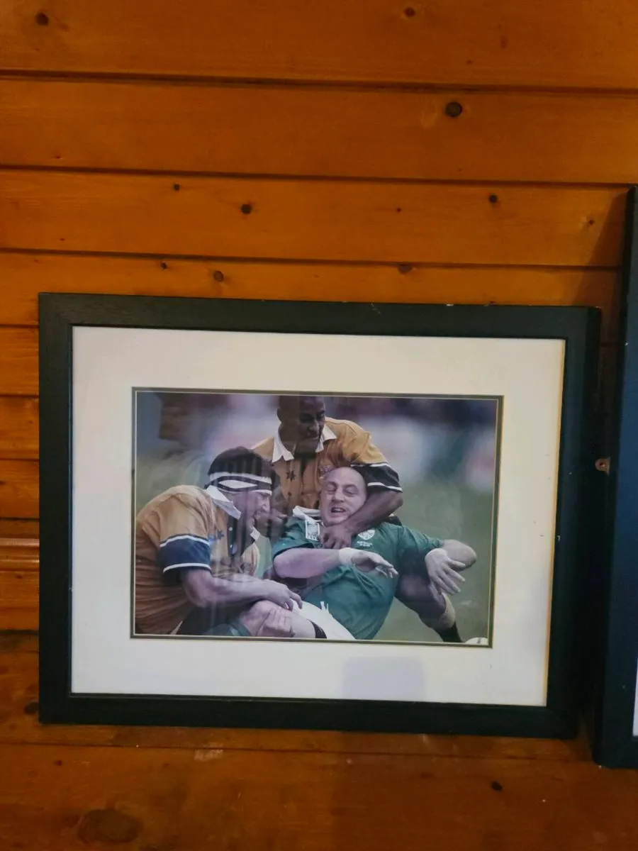 Framed Rugby Memorabilia - Image 4