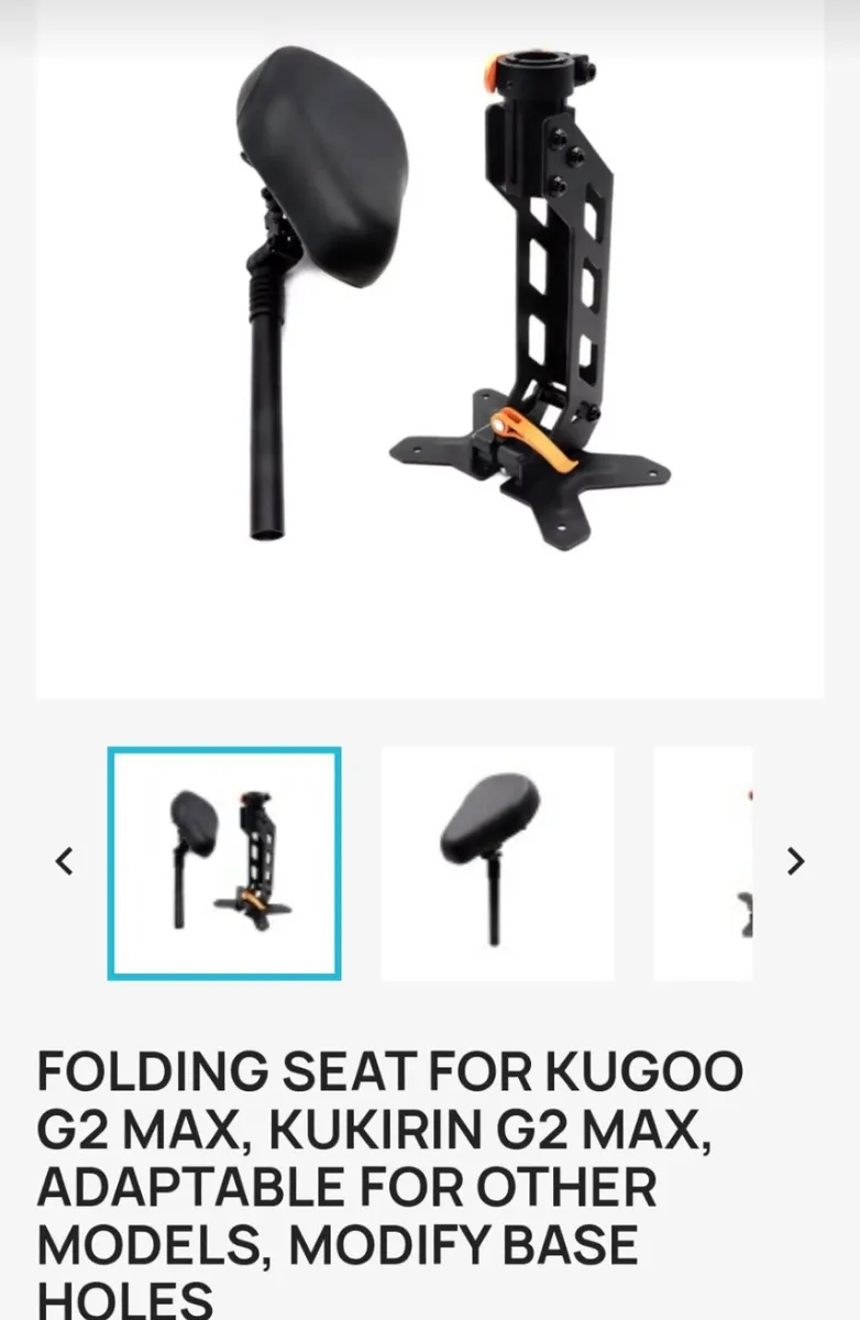 Kugoo Folding seat and holder(bracket) - Image 1