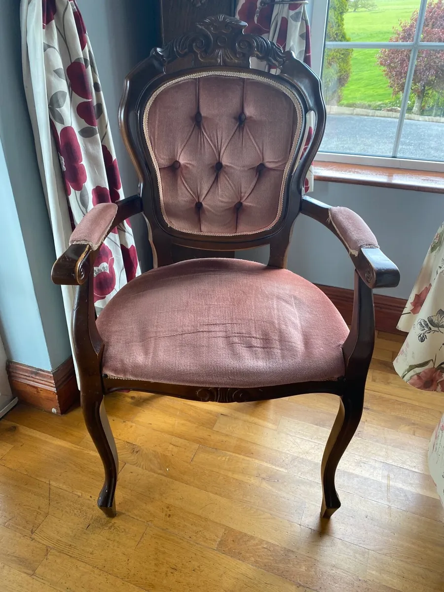 Vintage French Louis Style Chairs X6 - Image 1