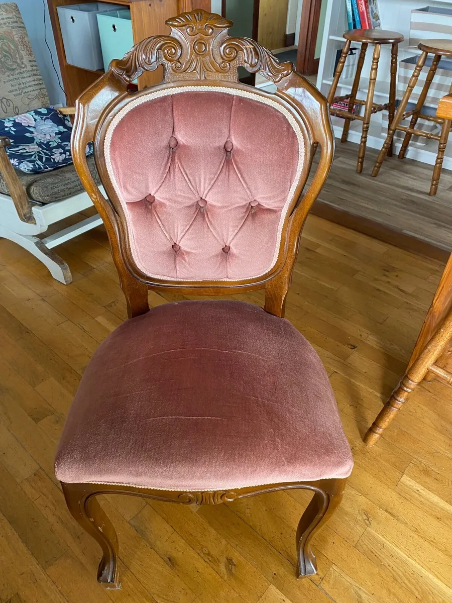 Vintage French Louis Style Chairs X6 - Image 2