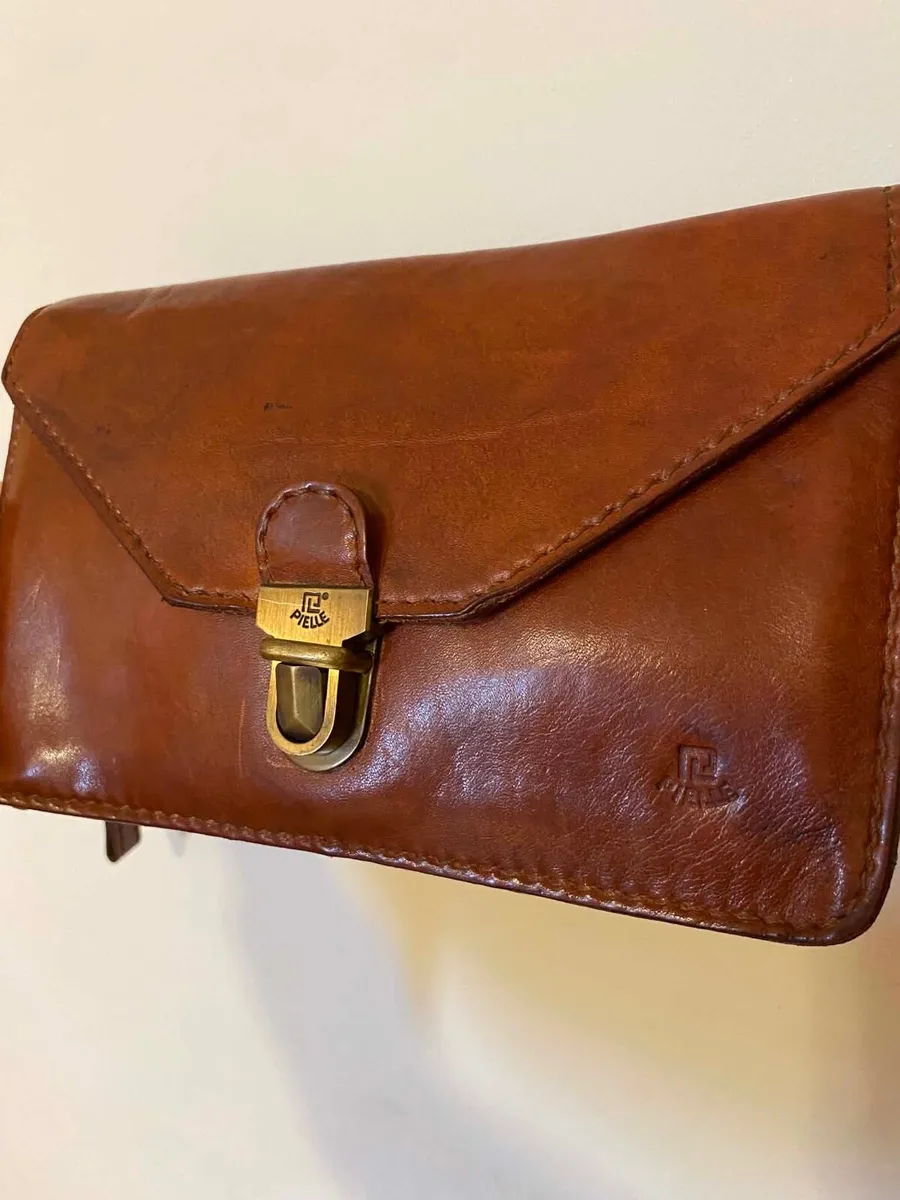 Pielle mens genuine leather wrist handy bag - Image 1