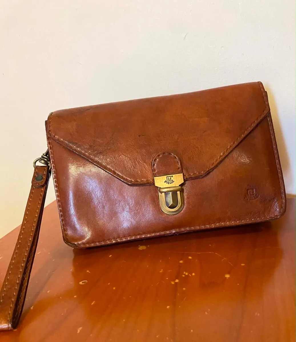 Pielle mens genuine leather wrist handy bag - Image 4