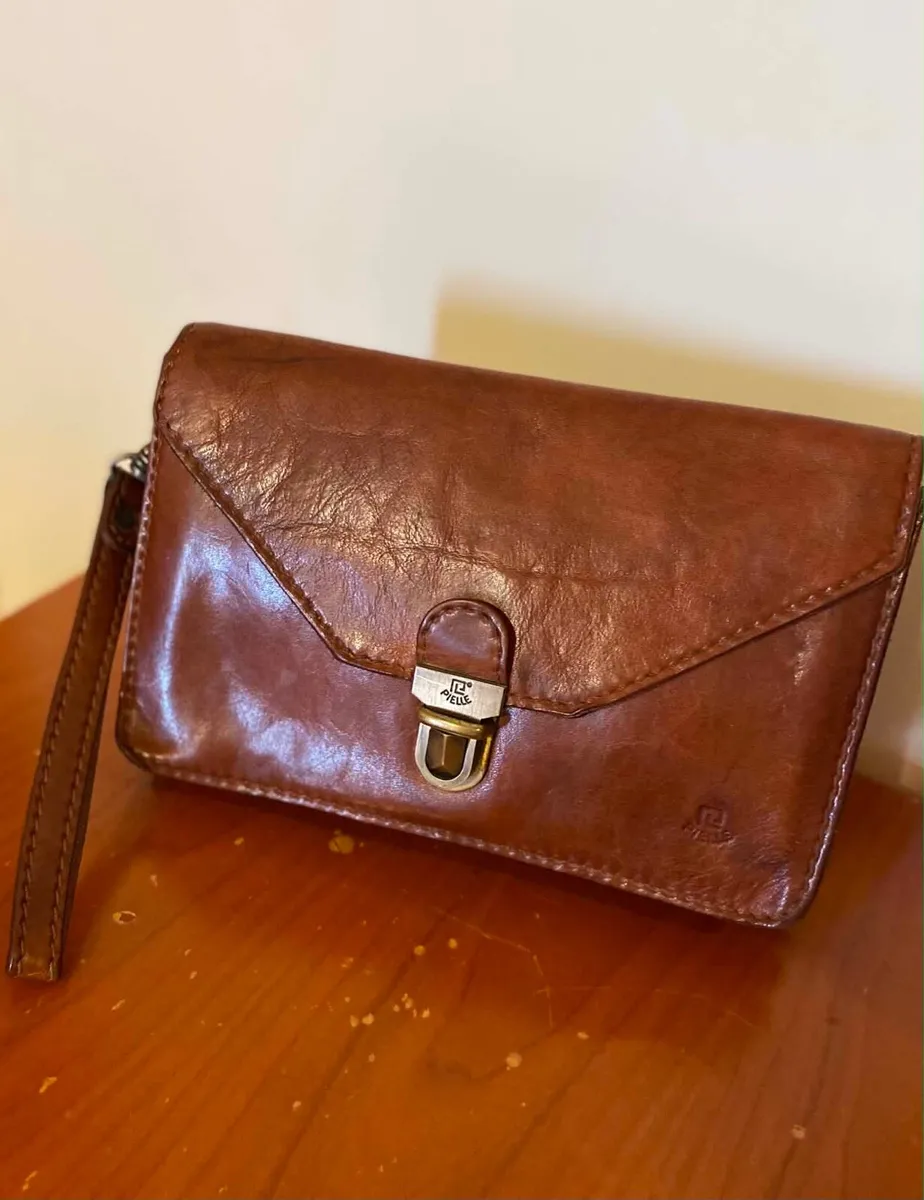 Pielle mens genuine leather wrist handy bag - Image 3